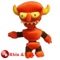 Juguetes de peluche de felpa juguete diablo rojo